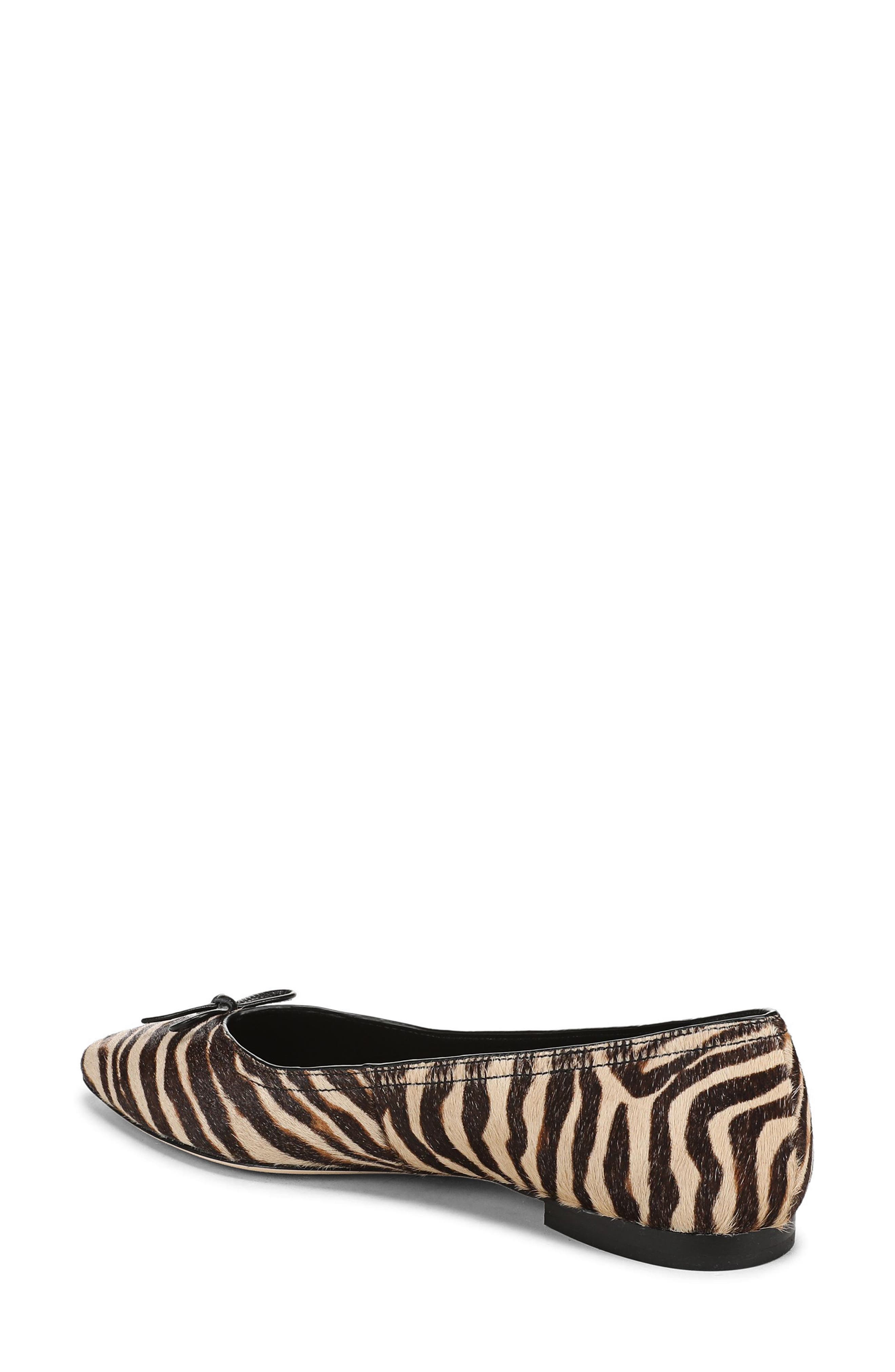 Cailey Ballet Flat, Alternate, color, ZIGER BROWN CALF HAIR