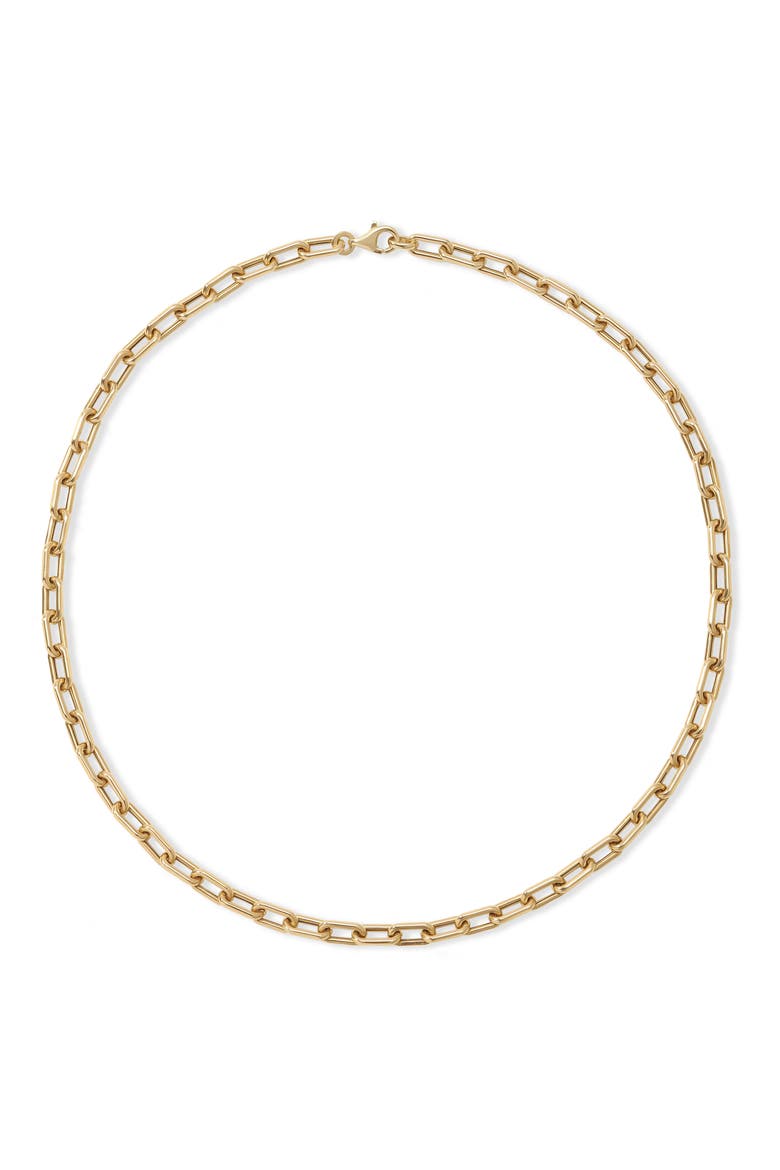 Italian Chain Link Necklace, 5.3mm, Alternate, color, YELLOW GOLD