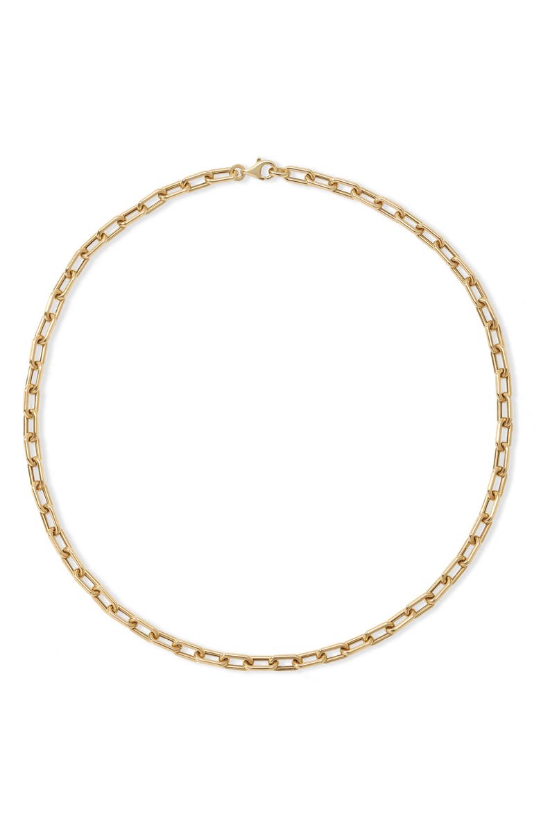 Adina Reyter Italian Chain Link Necklace, 5.3mm, Alternate, color, Yellow Gold