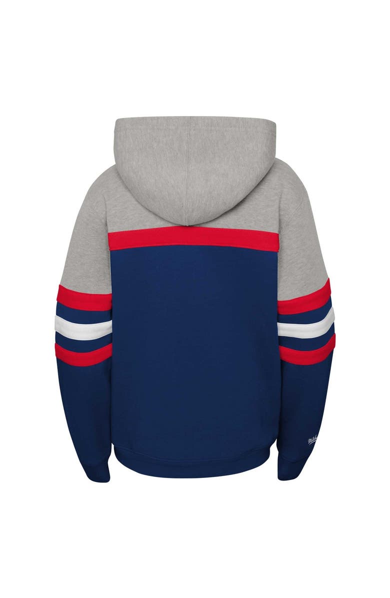 Mitchell & Ness Youth Mitchell & Ness Navy Washington Capitals Head Coach Pullover Hoodie, Alternate, color, Navy