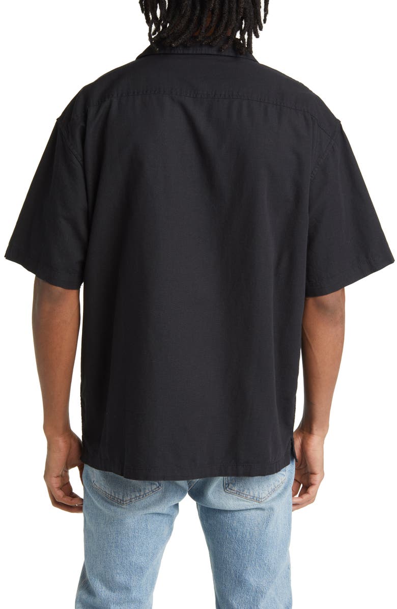 Vans Strawberry Short Sleeve Button-Up Camp Shirt, Alternate, color, 