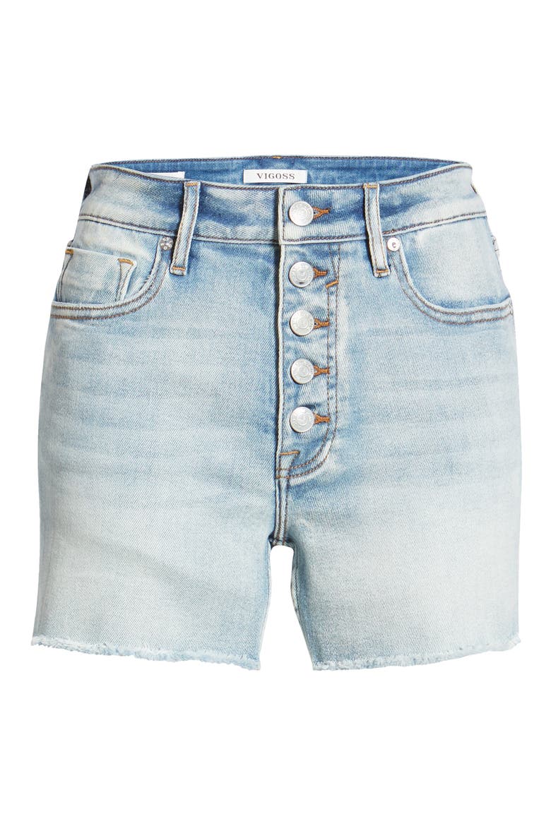 Ace Denim Shorts, Alternate, color, LIGHT WASH