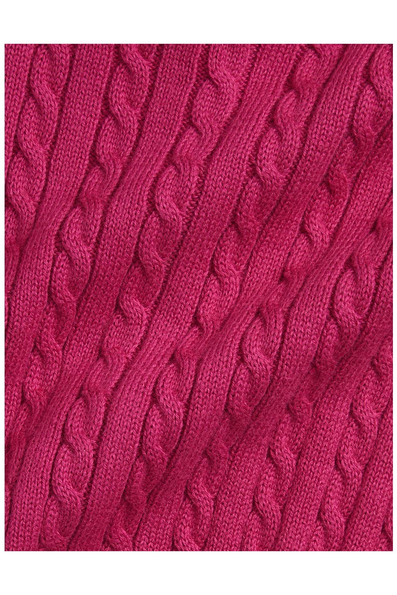 Cotton Mini Cable Cardigan, Alternate, color, PREPPY PINK
