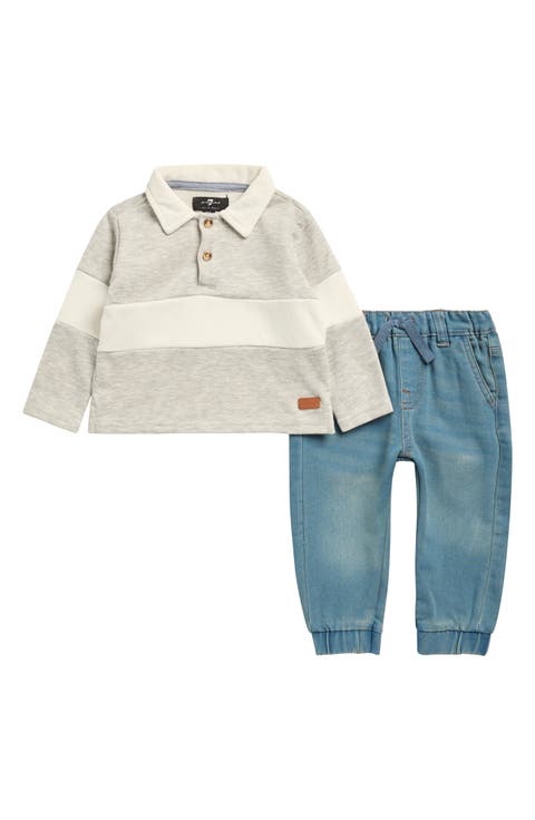 Long Sleeve Polo & Joggers Set (Baby)