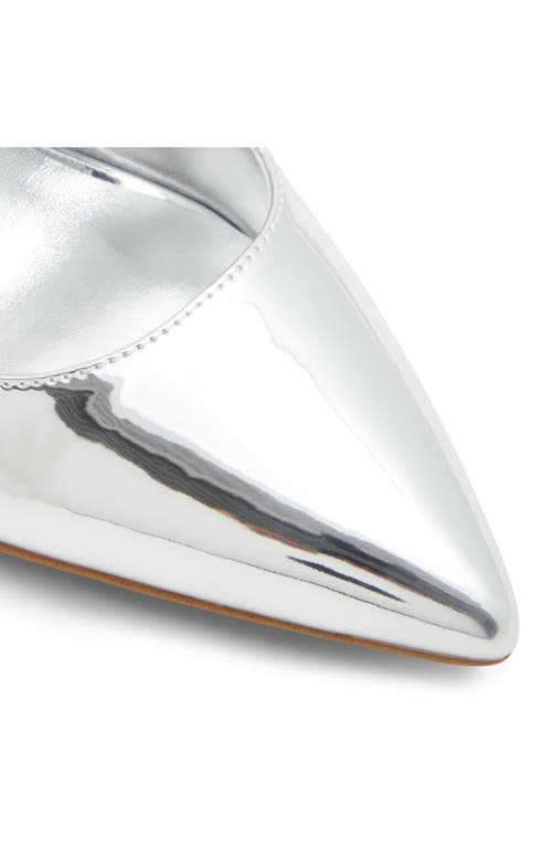Aldo Meesha Slingback Pointed Toe Pump In Silver