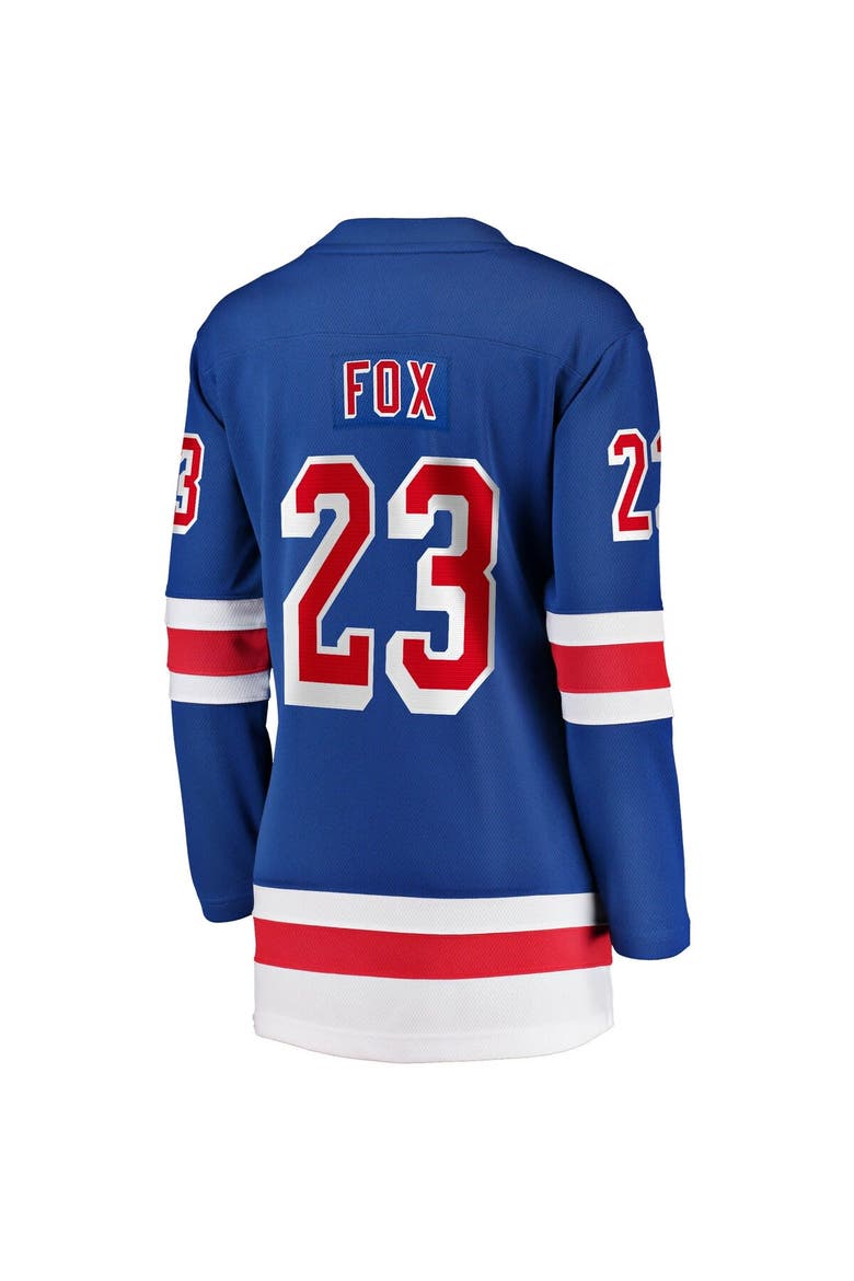 Women's Fanatics Adam Fox Blue New York Rangers Home Breakaway Jersey, Alternate, color, Blue