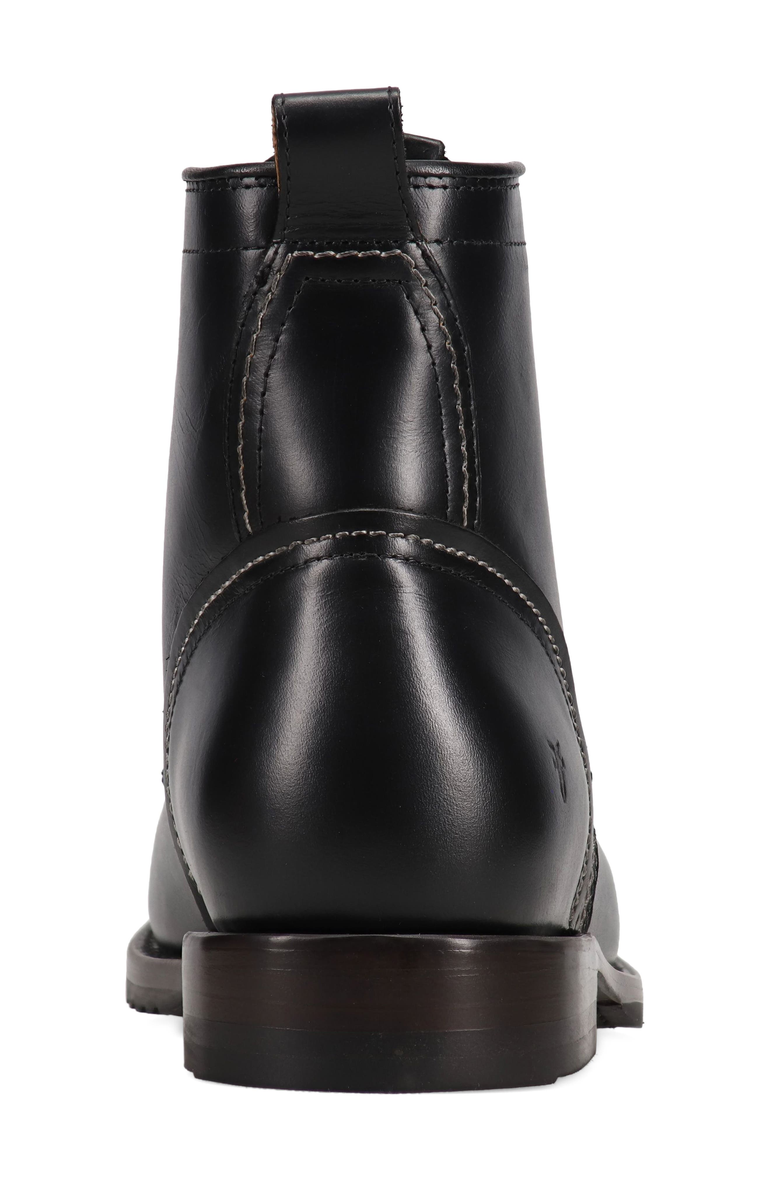 Frye Hudson Lace-Up Boot, Alternate, color, Black