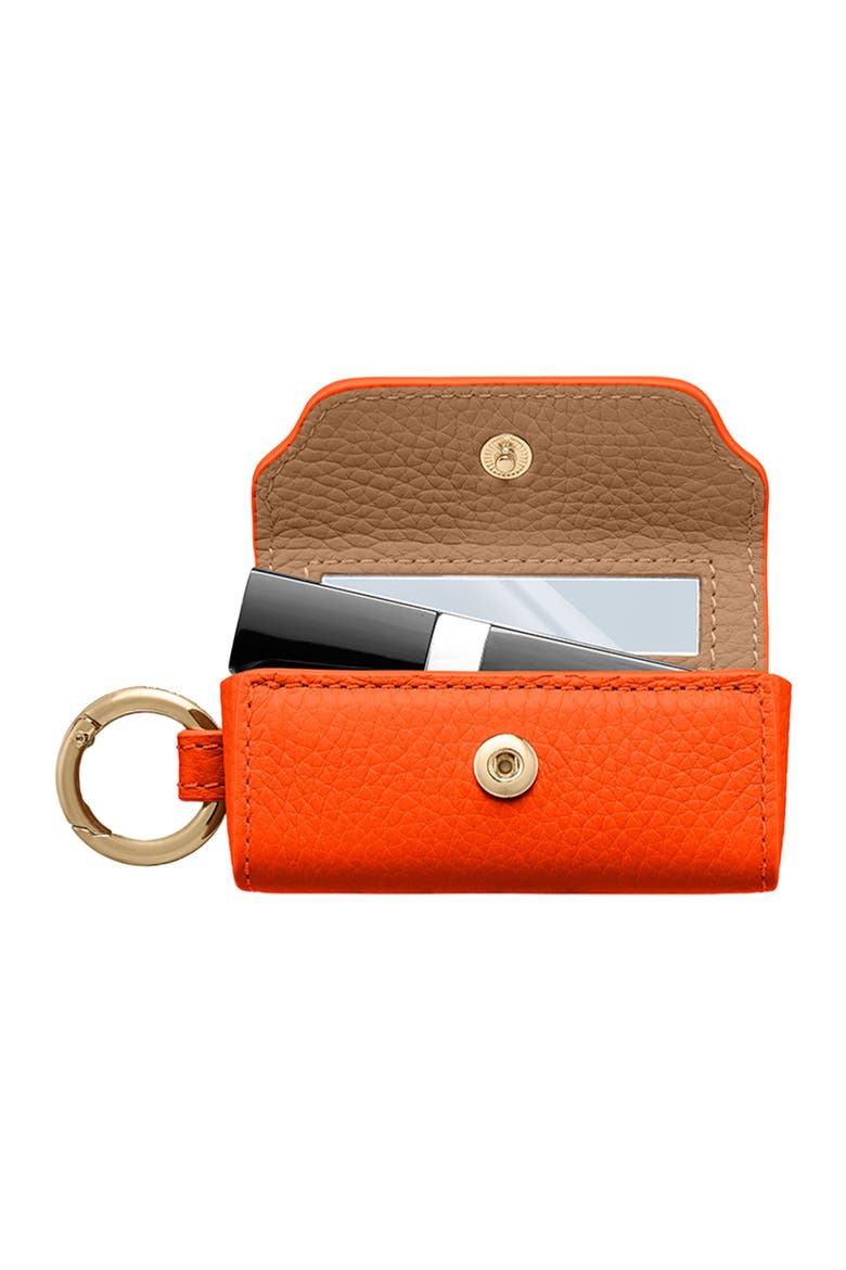 Leather Lipstick Charm, Alternate, color, Manhattan Sandstone