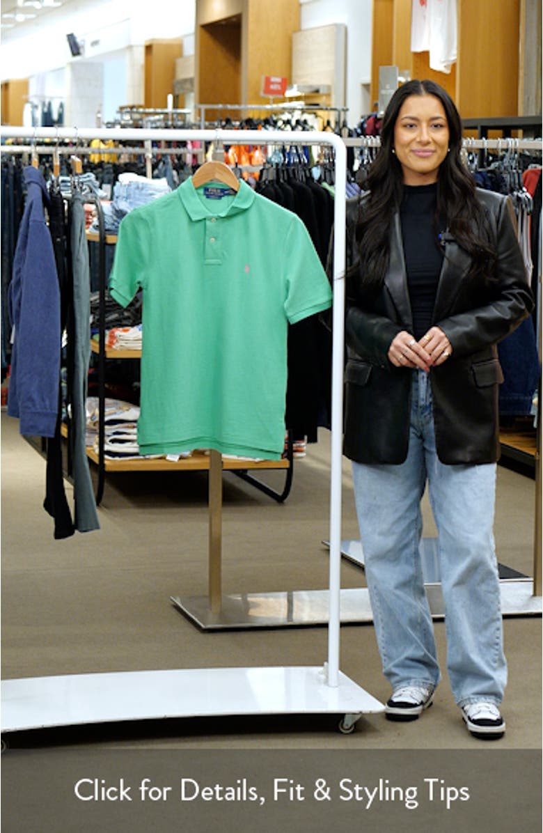 Kids' Solid Cotton Piqué Polo, sales video thumbnail