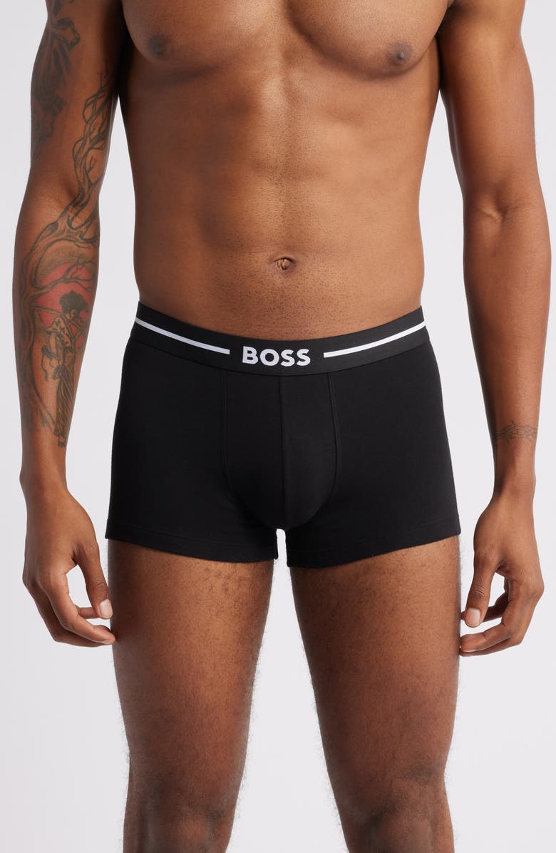 BOSS 3-Pack Power Stretch Cotton Trunks, Main, color, 