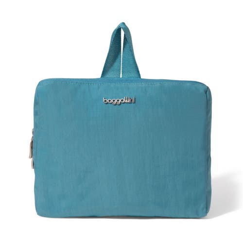 Baggallini Carryall Packable Backpack In Seaside Blue