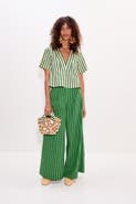 SIMONMILLER Front Pleat Poplin Pant