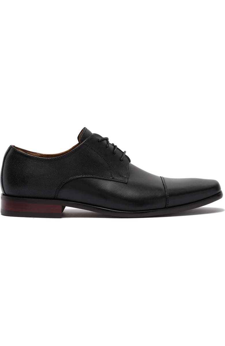 Florsheim Scottsdale Cap Toe Leather Derby - Wide Width Available, Alternate, color, Black
