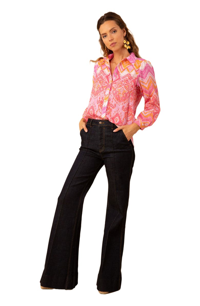 Hale Bob Adelyn Linen Top, Main, color, 