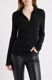 rag & bone Elsa Metallic Button-Up Shirt
