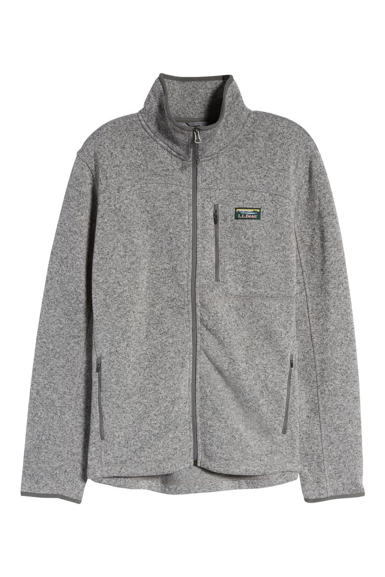 Men's Sweater Fleece Jacket, Alternate, color, GREY HEATHER