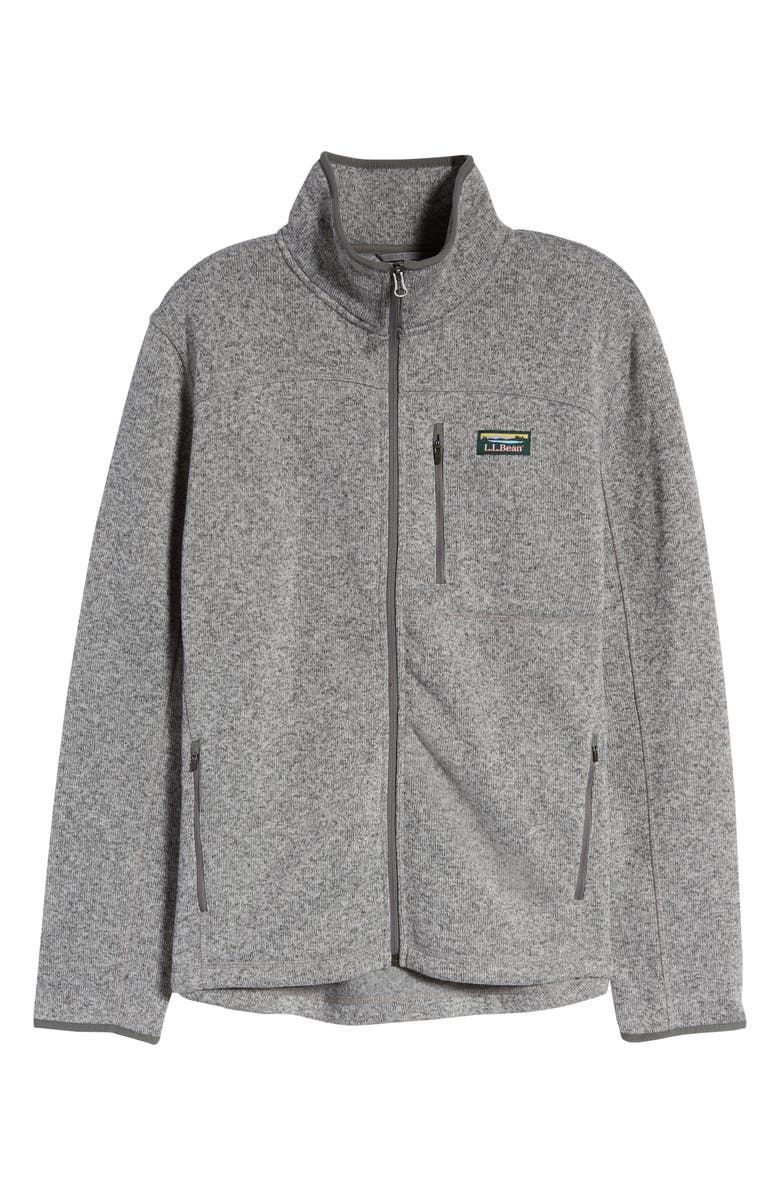 L.L.Bean Men's Sweater Fleece Jacket, Alternate, color, Grey Heather