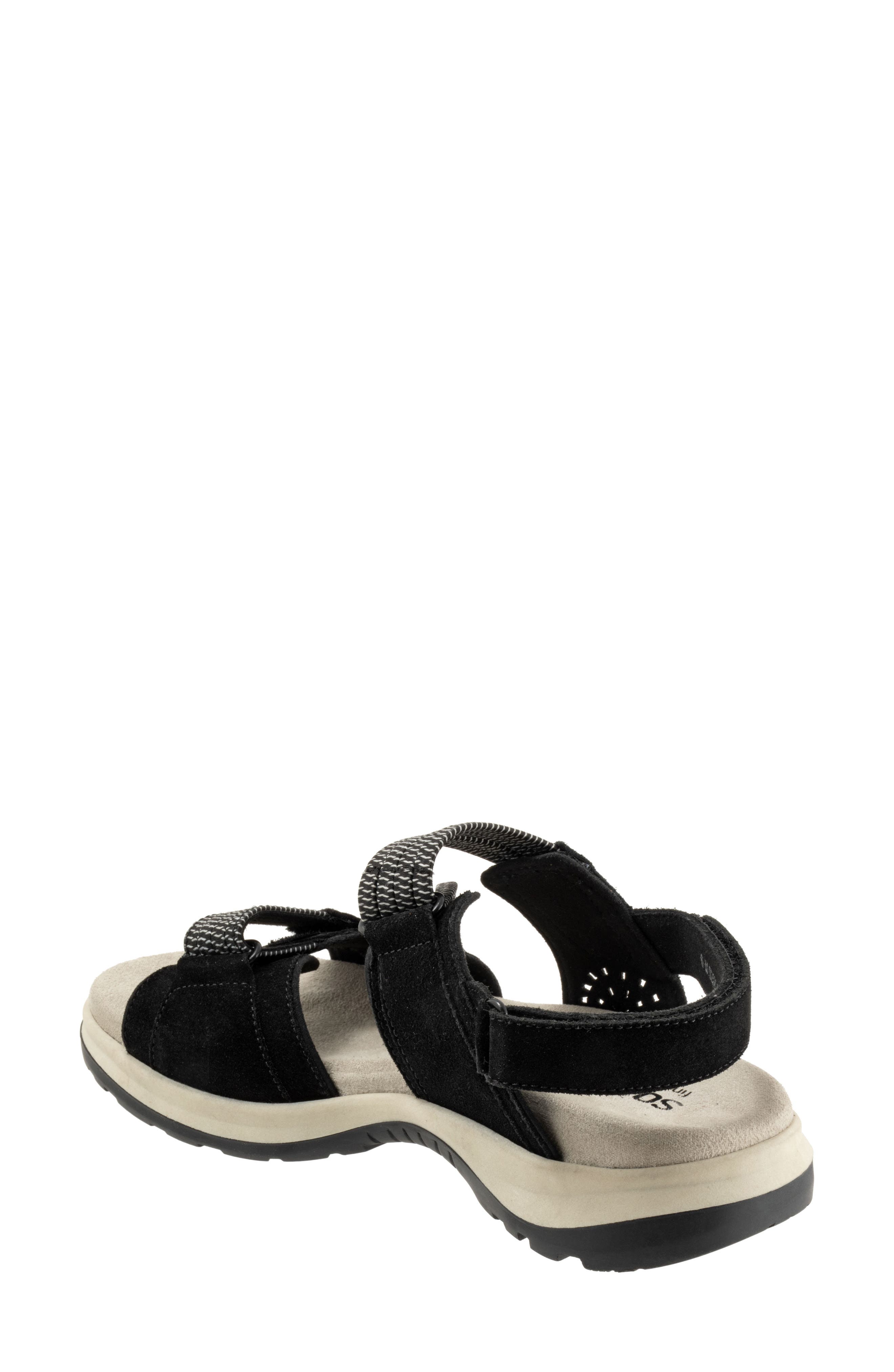 SoftWalk<sup>®</sup> Oahu Slingback Sandal, Alternate, color, Black Suede
