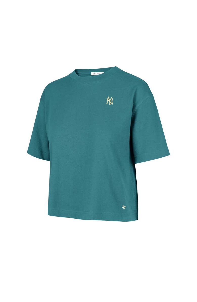 '47 Women's '47  Teal New York Yankees Contemporary Basics Leon City T-Shirt, Alternate, color, Teal