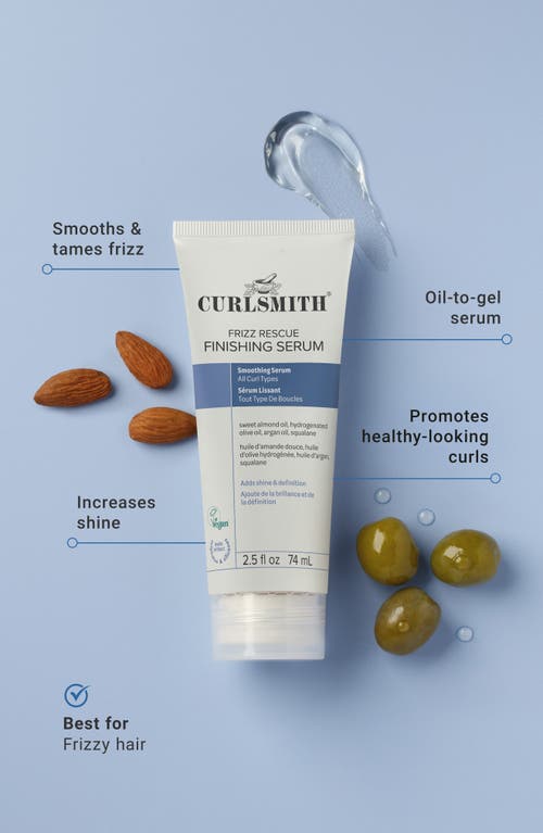 Curlsmith Frizz Rescue Finishing Serum In Transparent