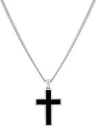 Vincero Men's Stone Cross Pendant Necklace