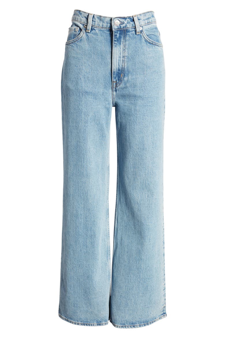 Treasure Cut High Waist Wide Leg Jeans, Alternate, color, FRESH BLUE