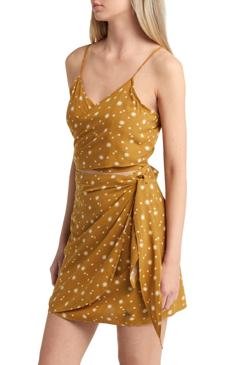 Rip Curl Sundial Wrap Tie Back Camisole, Alternate, color, Bronze