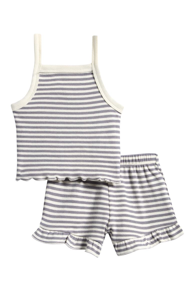 Evie Stripe Tank & Shorts Set, Main, color, OCEAN