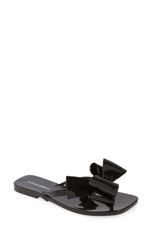 Jeffrey Campbell Sugary Flip Flop In Black