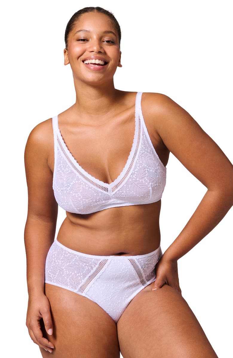 Simone Perele Comete Retro Briefs, Alternate, color, White