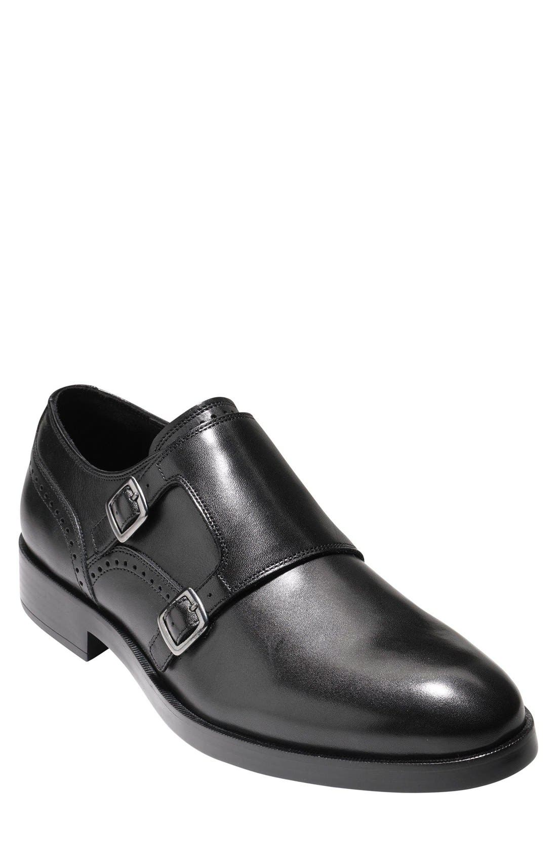 Cole Haan 'Harrison' Double Monk Strap Shoe, Alternate, color, 