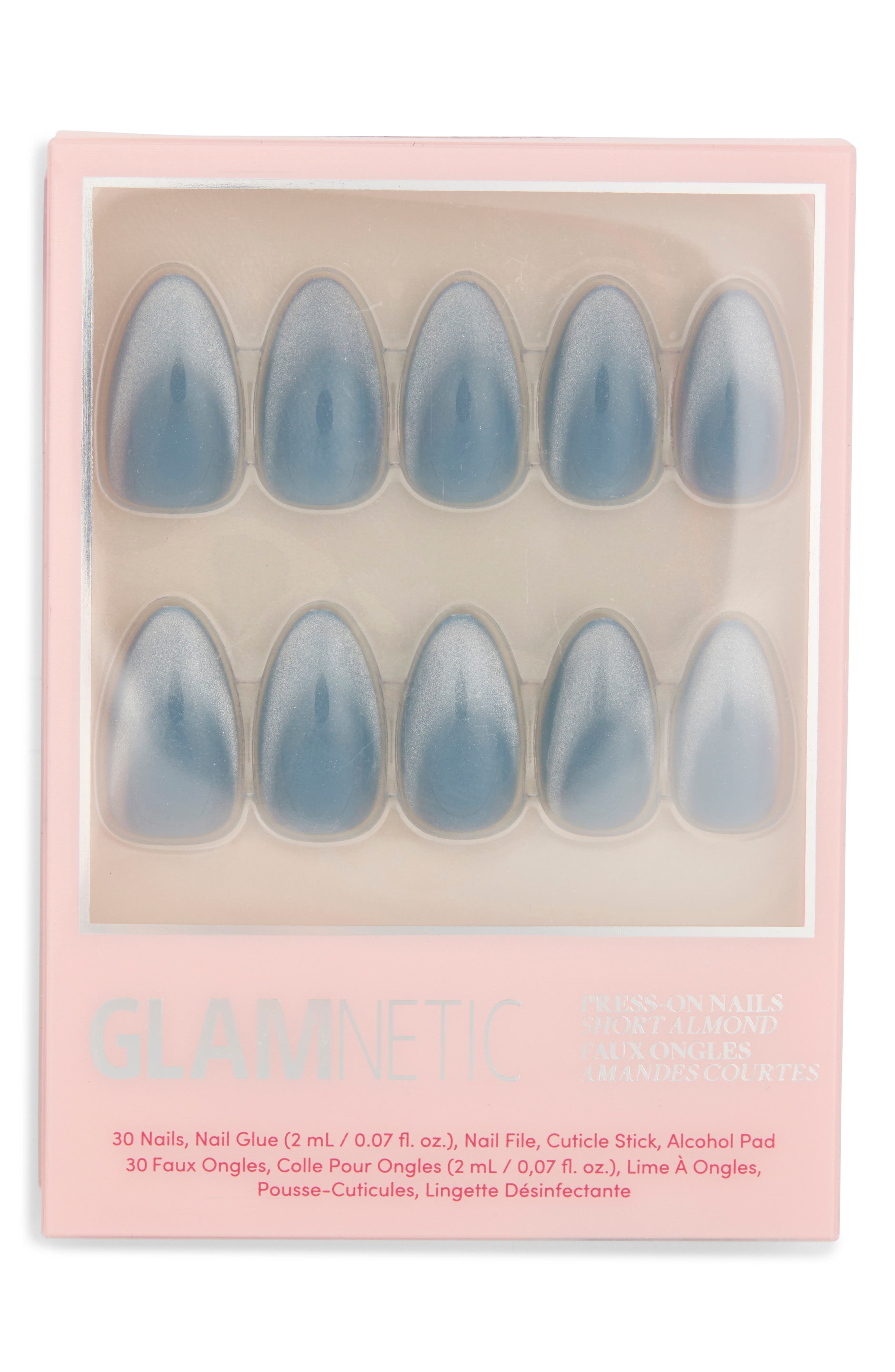 GLAMNETIC Short Almond Press-On Nails Set