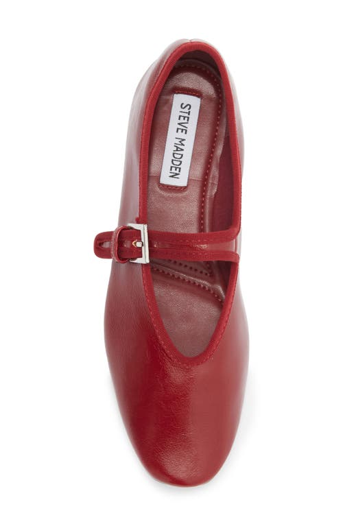 Steve Madden Judee Square Toe Mary Jane In Burgundy