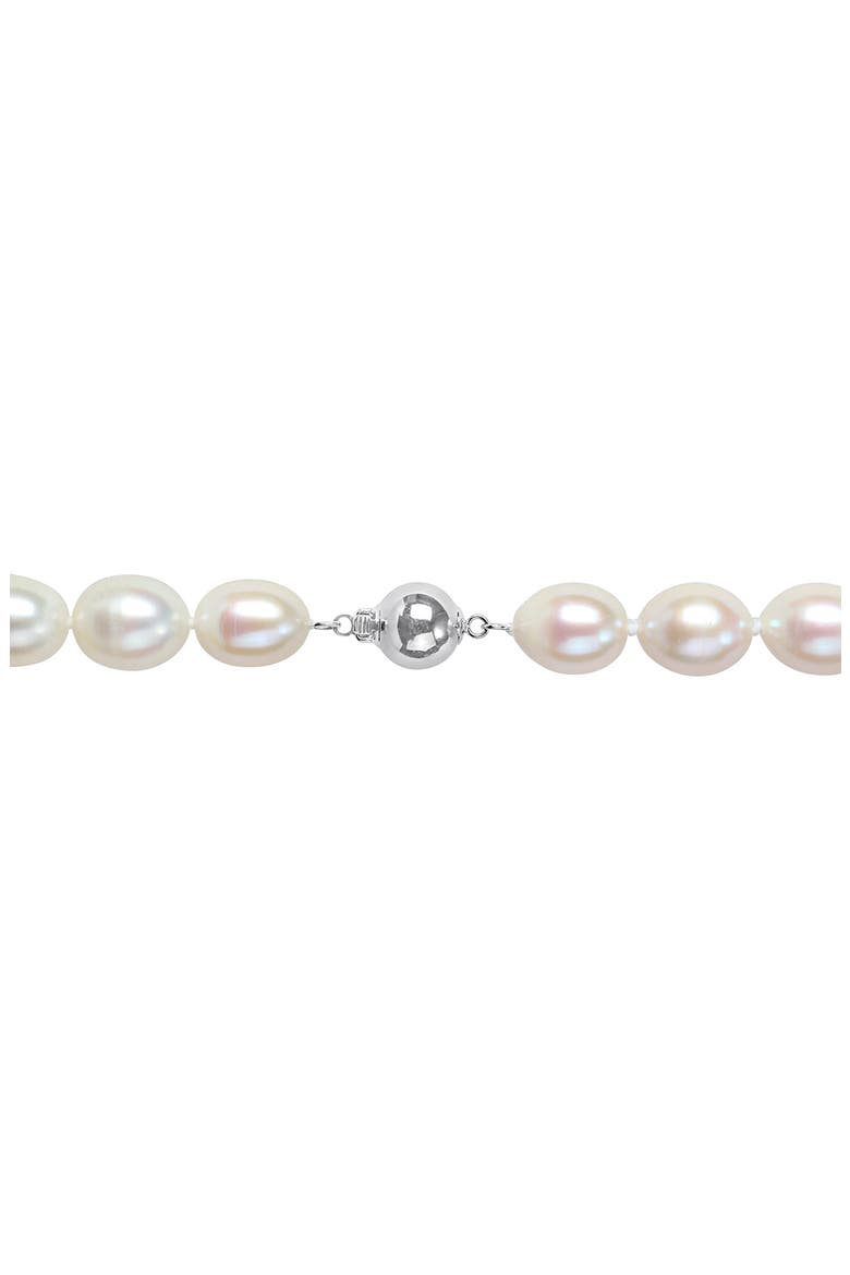 Cultured Pearl Necklace, 9.5–10mm, Alternate, color, WHITE