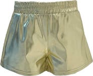 Lola + The Boys Metallic Track Shorts