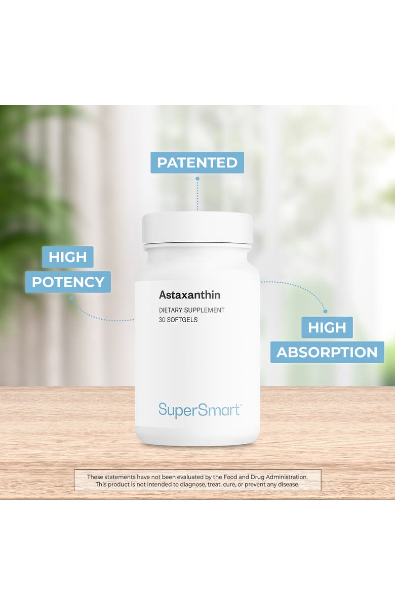 SuperSmart Astaxanthin 4 mg Per Day, Alternate, color, NO COLOR