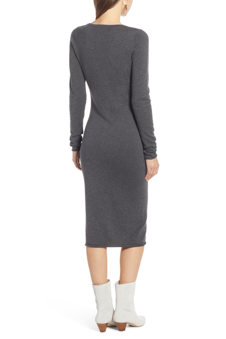 Sweater Midi Dress (Nordstrom Exclusive), Alternate, color, GREY MEDIUM CHARCOAL HEATHER