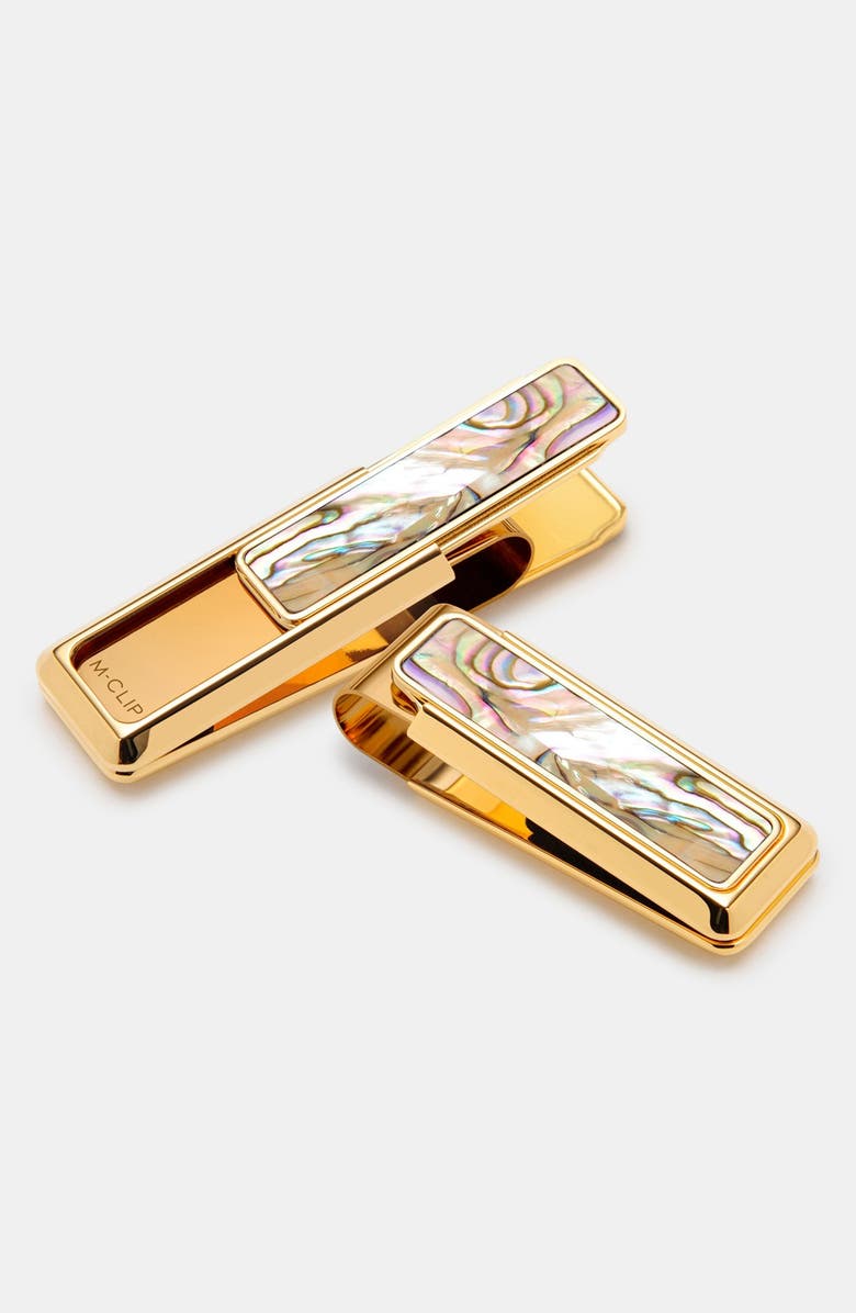 M-Clip<sup>®</sup> 'New Yorker - Abalone' Money Clip, Main, color, 