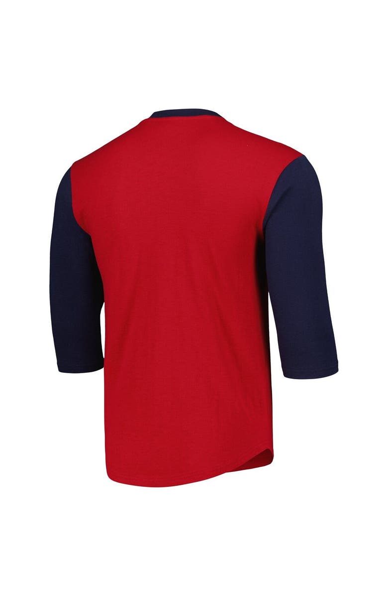 Mitchell & Ness Men's Mitchell & Ness Red St. Louis Cardinals Cooperstown Collection Legendary Slub Henley 3/4-Sleeve T-Shirt, Alternate, color, Red