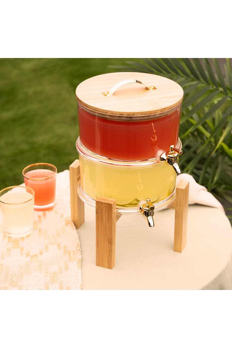 Outdoor Double Drink Dispenser, Alternate, color, Clear