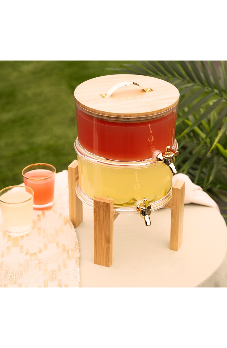 TWINE Outdoor Double Drink Dispenser, Alternate, color, Clear