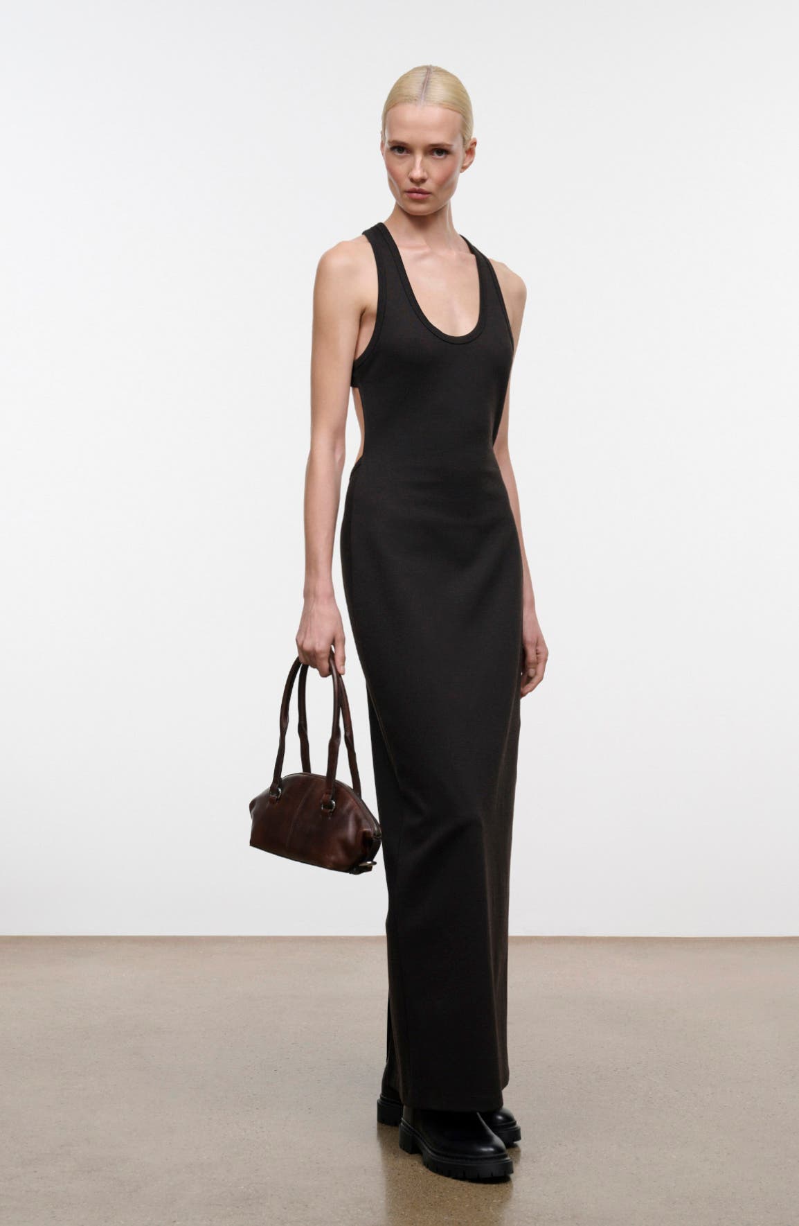 Hester Mini Leather Shoulder Bag, Alternate, color, ESPRESSO DISTRESSED