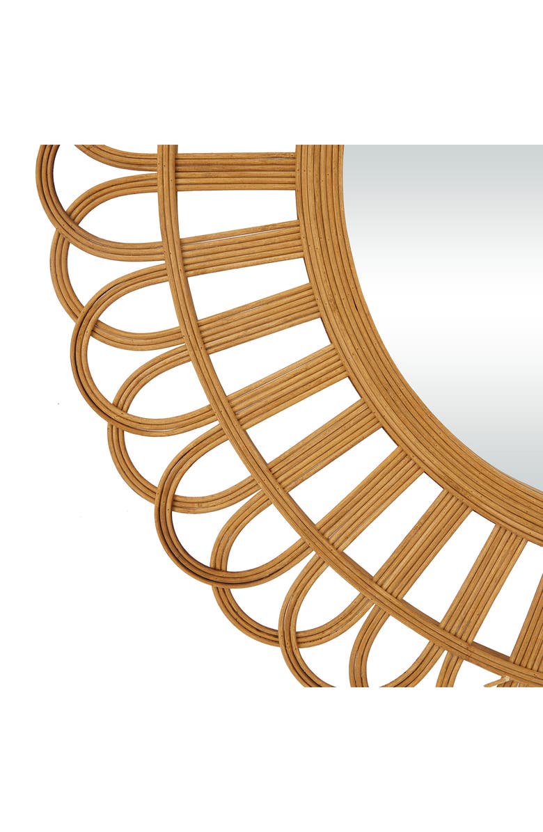 GINGER BIRCH STUDIO Rattan Starburst Wall Mirror, Alternate, color, 