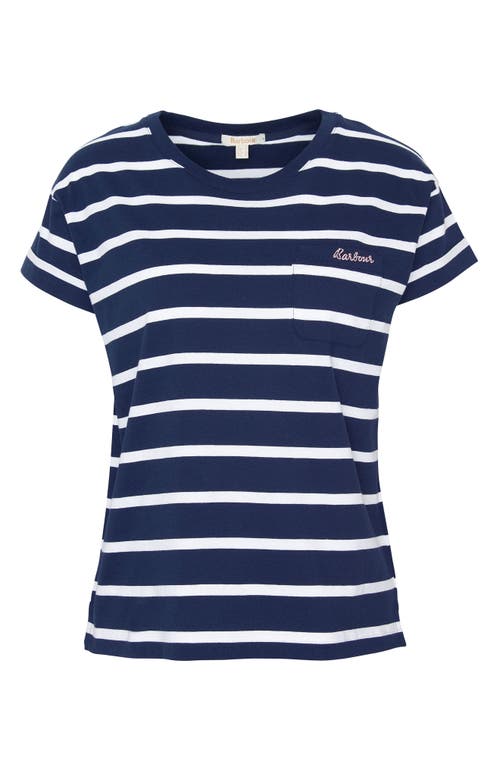 Barbour Otterburn Stripe Pocket T-shirt In Blue