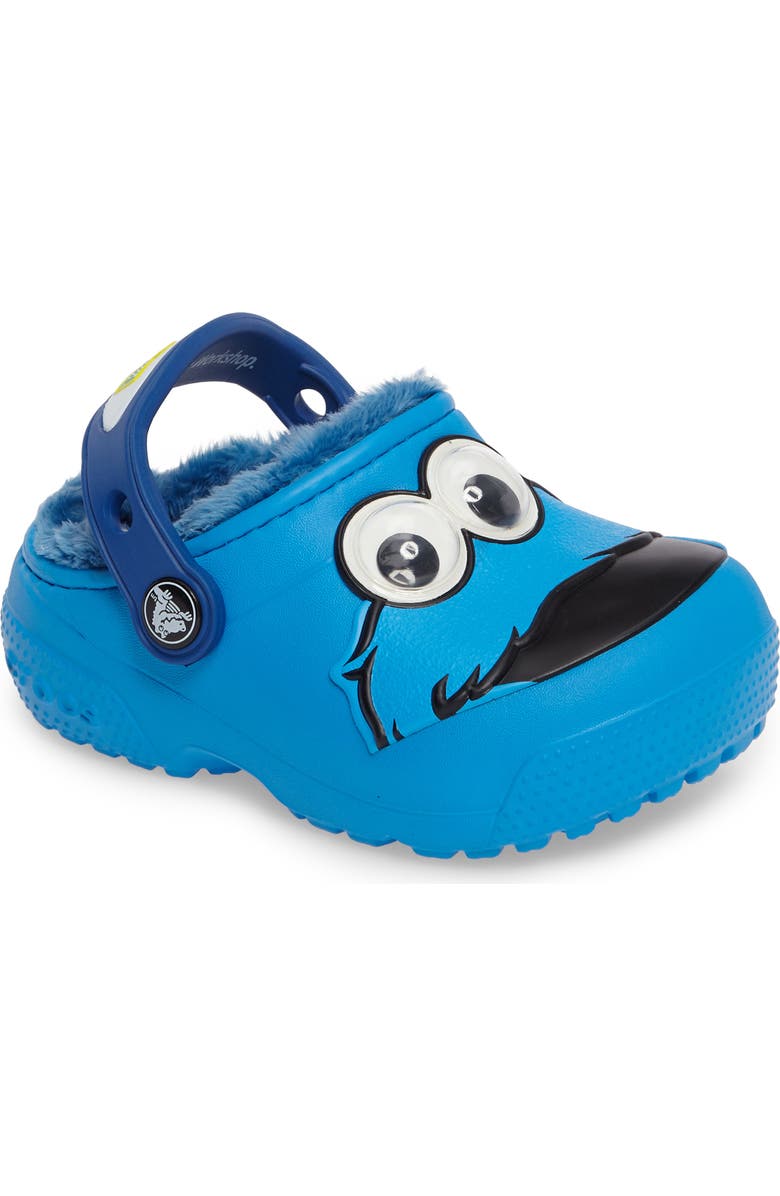 CROCS <sup>™</sup> Fun Lab Faux Fur Cookie Monster Clog, Main, color,