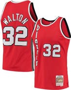 Mitchell & Ness Men's Mitchell & Ness Bill Walton Red Portland Trail Blazers 1976/77 Hardwood Classics Swingman Jersey