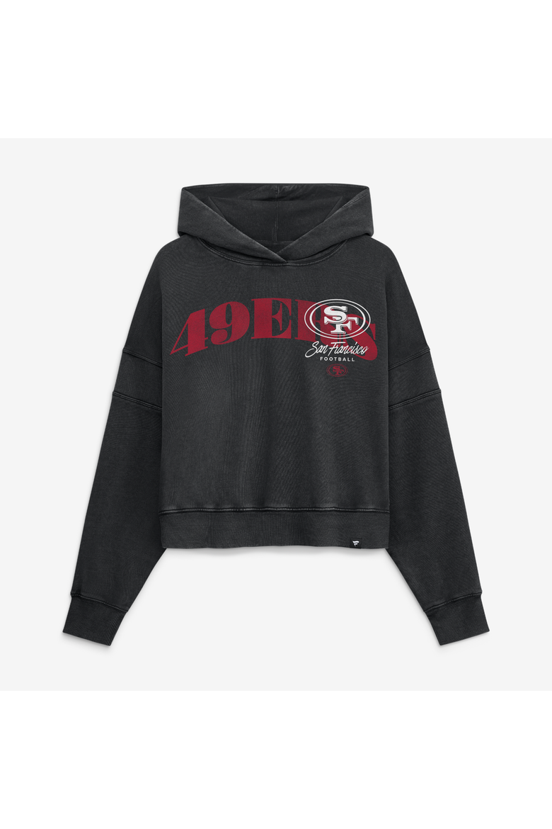 Women's Fanatics Black San Francisco 49ers Counter Run Pullover Hoodie, Main, color, Black