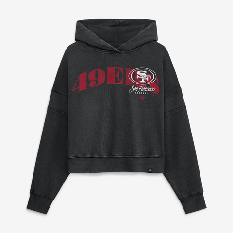 Women's Fanatics Black San Francisco 49ers Counter Run Pullover Hoodie