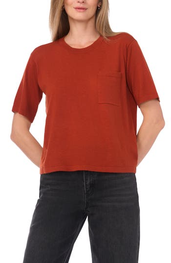 Halogen ® Pocket T-shirt In Red