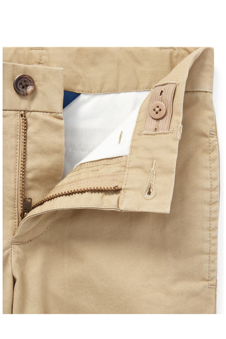 Kids' Flat Front Stretch Cotton Chinos, Alternate, color, CLASSIC KHAKI